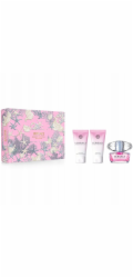 SET VERSACE Moterims Rinkinys Versace Bright Crystal: tualetinis vanduo EDT, 50 ml + kuno losjonas, 50 ml + dušo gely, 50 ml