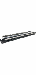 Digitus Patch Panel 19",CAT6,8P8C,LSA,1U,24 x RJ45, nestíněný,černý