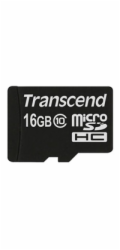 TRANSCEND MicroSDHC karta 16GB Class 10, bez adaptéru