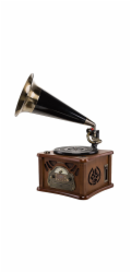 Retro gramofon Roadstar, HIF-1850TUMPK, retro gramofon, s troubou, LCD displej, dálkové ovládání