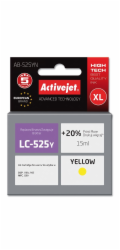 Activejet Inkoust AB-525YN (náhradní inkoust Brother LC525Y; Supreme; 15 ml; žlutý)