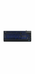 C-TECH Klávesnice KB-104BK, USB, 3 barvy podsvícení, černá, CZ/SK