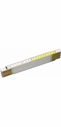 Stanley Dřevěný skládací metr bílý a žlutý 2m 17mm (35-458)