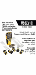 KLEIN TOOLS - VDV Scout Pro 3 Tester Kit Locator Map (PoE)