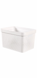 Box Curver Infinity Dots 17L bílý