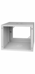 LEXI-Net 19" nástěnný rozvaděč Basic 9U 525x450, skleněné dveře, bez zad, rozložený, šedý