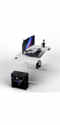 Ultradesk Herní stůl LEVEL WHITE