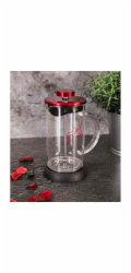 Konvička na čaj a kávu French Press 350 ml  Burgundy Metallic Line BH-1496