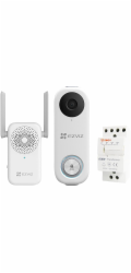 Zvonek Ezviz DB1C kit WiFi, domovní s kamerou, vyzváněcí jednotka, trafo