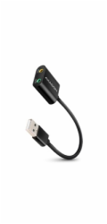 AXAGON ADA-12, USB 2.0 - externí zvuková karta, 48kHz/16-bit stereo, kovová, kabel USB-A 15 cm