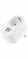 Schwaiger Schwaiger USB Ladeadapter 230V s Steckdose weiß