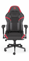Endorfy herní židle Scrim RD / kombinace textil / kůže / černočervená