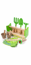 Set Bigjigs Toys zahradnický v přepravce