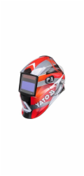 Yato YT-73921 svářečská maska/přilba Welding helmet with auto-darkening filter Černá, Červená, Stříbrná