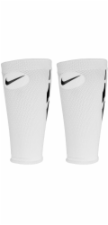 Nike Fotbalové návleky Guard Lock Elite Sleeves, bílé, velikost L (SE0173 103)