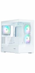 Zalman skříň P30 White / miniT / 3x120mm fan ARGB / USB 3.0 / USB-C / temperované sklo / bílý