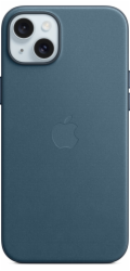 iPhone 15+ FineWoven Case with MS - Pacific Blue