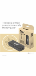 Club3D Adaptér aktivní HDMI 4K60Hz (F/F), černá