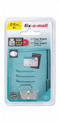 Magnety - nalepovací kotouče Fix-O-Moll, 12 mm, 6 ks.