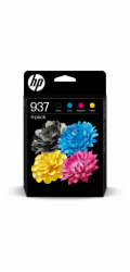 HP 937 CMYK Original Ink Cartridge 4-Pack (1,450 / 800 / 800 / 800 pages)