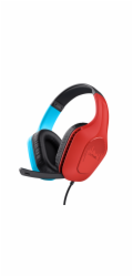 TRUST Herní sluchátka GXT 416S ZIROX, pro Nintendo Switch, modro-červená