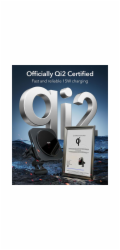 ESR Qi2 Magnetic Wireless Car Charger 15W - Black