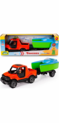 Lena Truckies Pickup s vozíkem a loďkou