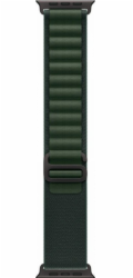 Apple Watch 49mm Dark Green Alpine Loop - Small - Black Titanium Finish