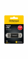 Intenso Twist Line         256GB  USB Stick 3.2  USB-C &amp; USB-A