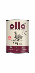 OLLO Pure Duck with apple - wet dog food - 850g