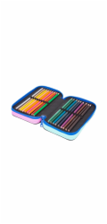 Penál CoolPack, 20 cm x 13 cm, černý/různé barvy