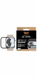 PanzerGlass - Ochrana obrazovky pro chytré hodinky - kovový - sklo - barva rámu cerná - pro Apple Watch (46 mm)