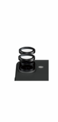 PanzerGlass Hoops Ceramic II - Chránic na objektiv pro mobilní telefon - cerná - pro Apple iPhone 16, 16 Plus, 17