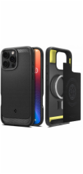 Spigen Rugged Armor MagSafe, matte black - iPhone 17 Pro Max