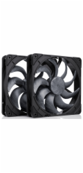 Noctua NF-A14x25 G2 PWM Sx2-PP chromax.black (schwarz, PWM-Anschluss, 2 Lüfter, 140 mm)