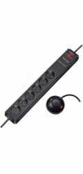 Brennenstuhl Eco-Line Comfort Switch prodlužovací kabel 6 zásuvek 2 m šedý (1159454616)