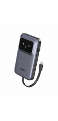 Ugreen Powerbanka Uno PB511 10000mAh, 30W, vestavěný kabel USB-C (šedá)