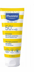 Laboratoires Expanscience Polska Mustela, Opalovací mléko s velmi vysokou ochranou SPF 50+, 100 ml