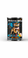 PRIME BITE Monoprotein Turkey with pumpkin - vlhké krmivo pro psy - 400g