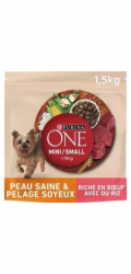 PURINA One Adult Mini/Small Rich in beef with rice - suché krmivo pro psy - 1,5kg