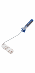 LUX-TOOLS Váleček na lakování 12 cm nylonový hnědo-zeleno-pruhovaný