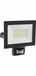 Venkovní bodové světlo s pohybovým senzorem FLS 35W - LED hliníkové černé