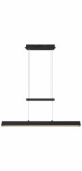 Závěsné LED světlo Paros 21W + 2x5,5W 3000 + 2x750 lm, stmívač, matně černé