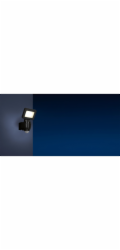 LED reflektor se senzorem, černý, 10W, 1300lm