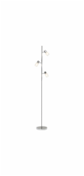 Brilantní LED stojací lampa Lea se 3 žárovkami, železo a chrom