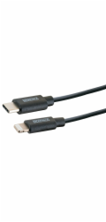 Synchronizační a nabíjecí kabel Schwaiger® Apple Lightning, černý, 2 m