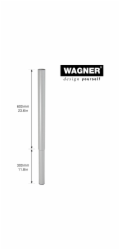 Noha nábytku Wagner teleskopická O 5 cm nastavitelná 60 cm - 90 cm hliník