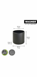 Záslepky Wagner EH 0625 pro ocelový trubkový nábytek, O 2,5 cm, černé, 4 kusy