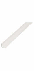 Úhlový profil s nerovnými nohami, plastový, 20 mm x 30 mm x 1000 mm, bílý
