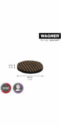Wagner protiskluzová podložka z plsti PVC hnědo-béžová O 28 mm x 3 mm 12 kusů